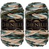 image:imageJubileeYarn Chenille Yarn  100gSkein Worsted Polyester  Shades of Brown  4 Skeins214 Arcadia
