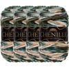 image:imageJubileeYarn Chenille Yarn  100gSkein Worsted Polyester  Shades of Brown  4 Skeins214 Arcadia
