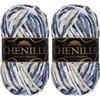 image:imageJubileeYarn Chenille Yarn  100gSkein Worsted Polyester  Shades of Brown  4 Skeins217 Sierra de la Plata