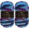 image:imageJubileeYarn Chenille Yarn  100gSkein Worsted Polyester  Shades of Brown  4 Skeins218 Nibiru