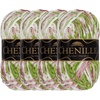 image:imageJubileeYarn Chenille Yarn  100gSkein Worsted Polyester  Shades of Brown  4 Skeins220 Garden of Eden