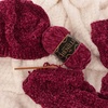 image:imageJubileeYarn Chenille Yarn  100gSkein Worsted Polyester  Shades of Brown  4 SkeinsShades of White
