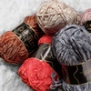 image:imageJubileeYarn Chenille Yarn  100gSkein Worsted Polyester  Shades of Brown  4 SkeinsVariety Pack