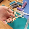 image:imageJubileeYarn Chinese Wing amp Cloud Embroidery Craft Scissors  Antique Silver  1 ScissorChinese Wing  Cloud  Antique Silver