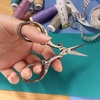 image:imageJubileeYarn Chinese Wing amp Cloud Embroidery Craft Scissors  Antique Silver  1 ScissorChinese Wing  Cloud  Antique Silver