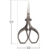 image:imageJubileeYarn Chinese Wing amp Cloud Embroidery Craft Scissors  Antique Silver  1 ScissorChinese Wing  Cloud  Antique Silver
