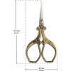 image:imageJubileeYarn Chinese Wing amp Cloud Embroidery Craft Scissors  Antique Silver  1 ScissorChinese Wing  Cloud  Bronze