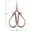 image:imageJubileeYarn Chinese Wing amp Cloud Embroidery Craft Scissors  Antique Silver  1 ScissorClassic Chinese  Bronze