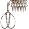 image:imageJubileeYarn Chinese Wing amp Cloud Embroidery Craft Scissors  Antique Silver  1 ScissorCrane Motif  Assortment