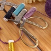 image:imageJubileeYarn Chinese Wing amp Cloud Embroidery Craft Scissors  Antique Silver  1 ScissorCrane Motif  Bronze
