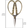 image:imageJubileeYarn Chinese Wing amp Cloud Embroidery Craft Scissors  Antique Silver  1 ScissorCrane Motif  Bronze