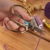 image:imageJubileeYarn Chinese Wing amp Cloud Embroidery Craft Scissors  Antique Silver  1 ScissorCrane Motif  Bronze