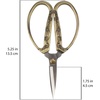 image:imageJubileeYarn Chinese Wing amp Cloud Embroidery Craft Scissors  Antique Silver  1 ScissorCrane Motif  Bronze
