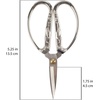 image:imageJubileeYarn Chinese Wing amp Cloud Embroidery Craft Scissors  Antique Silver  1 ScissorCrane Motif  Brushed Nickel