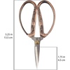 image:imageJubileeYarn Chinese Wing amp Cloud Embroidery Craft Scissors  Antique Silver  1 ScissorCrane Motif  Copper