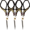 image:imageJubileeYarn Chinese Wing amp Cloud Embroidery Craft Scissors  Antique Silver  1 ScissorGold Dragon  Black