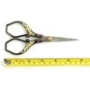 image:imageJubileeYarn Chinese Wing amp Cloud Embroidery Craft Scissors  Antique Silver  1 ScissorGold Dragon  Black