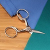 image:imageJubileeYarn Chinese Wing amp Cloud Embroidery Craft Scissors  Antique Silver  1 ScissorLeg Shaped  Silver