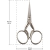 image:imageJubileeYarn Chinese Wing amp Cloud Embroidery Craft Scissors  Antique Silver  1 ScissorLeg Shaped  Silver
