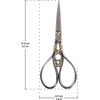 image:imageJubileeYarn Chinese Wing amp Cloud Embroidery Craft Scissors  Antique Silver  1 ScissorScrollwork  Assortment