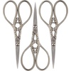 image:imageJubileeYarn Chinese Wing amp Cloud Embroidery Craft Scissors  Antique Silver  1 ScissorScrollwork  Brushed Nickel