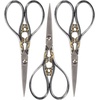 image:imageJubileeYarn Chinese Wing amp Cloud Embroidery Craft Scissors  Antique Silver  1 ScissorScrollwork  Silver