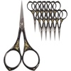 image:imageJubileeYarn Chinese Wing amp Cloud Embroidery Craft Scissors  Antique Silver  1 ScissorSun Motif  Black