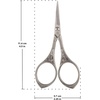 image:imageJubileeYarn Chinese Wing amp Cloud Embroidery Craft Scissors  Antique Silver  1 ScissorSun Motif  Bronze