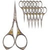 image:imageJubileeYarn Chinese Wing amp Cloud Embroidery Craft Scissors  Antique Silver  1 ScissorSun Motif  Silver