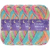 image:imageJubileeYarn Chunky Melody Yarn  100gSkein Bulky Wool Blend  Sea Mist  2 Skeins02 Rainbow Sherbet