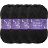 image:imageJubileeYarn Chunky Melody Yarn  100gSkein Bulky Wool Blend  Sea Mist  2 Skeins10 Black