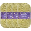 image:imageJubileeYarn Chunky Melody Yarn  100gSkein Bulky Wool Blend  Sea Mist  2 Skeins29 Limeade Heather