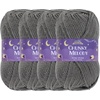 image:imageJubileeYarn Chunky Melody Yarn  100gSkein Bulky Wool Blend  Sea Mist  2 Skeins30 Charcoal