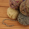 image:imageJubileeYarn Chunky Melody Yarn  100gSkein Bulky Wool Blend  Shades of Orange  4 SkeinsShades of Green