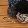 image:imageJubileeYarn Chunky Melody Yarn  100gSkein Bulky Wool Blend  Shades of Orange  4 SkeinsShades of Grey