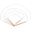 image:imageJubileeYarn Circular Bamboo Knitting Needles Set  4 Lengths 16 24 30 40  Carbonized Brown  US Size 2 NeedlesCarbonized Brown
