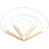 image:imageJubileeYarn Circular Bamboo Knitting Needles Set  4 Lengths 16 24 30 40  Carbonized Brown  US Size 2 NeedlesCarbonized Brown