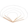 image:imageJubileeYarn Circular Bamboo Knitting Needles Set  4 Lengths 16 24 30 40  Carbonized Brown  US Size 2 NeedlesCarbonized Brown