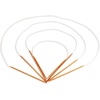image:imageJubileeYarn Circular Bamboo Knitting Needles Set  4 Lengths 16 24 30 40  Carbonized Brown  US Size 2 NeedlesCarbonized Brown