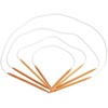 image:imageJubileeYarn Circular Bamboo Knitting Needles Set  4 Lengths 16 24 30 40  Carbonized Brown  US Size 2 NeedlesCarbonized Brown