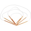 image:imageJubileeYarn Circular Bamboo Knitting Needles Set  4 Lengths 16 24 30 40  Carbonized Brown  US Size 2 NeedlesCarbonized Brown