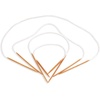 image:imageJubileeYarn Circular Bamboo Knitting Needles Set  4 Lengths 16 24 30 40  Carbonized Brown  US Size 2 NeedlesCarbonized Brown