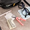 image:imageJubileeYarn Compact Safety Scissors Set  Pen and Push Portable Scissors  Dark BluePink