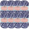 image:imageJubileeYarn Cotton Select Yarn  50gSkein Sport Weight  Blueberry Pie  4 Skeins016 Blueberry Pie