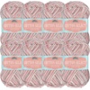 image:imageJubileeYarn Cotton Select Yarn  50gSkein Sport Weight  Blueberry Pie  4 Skeins021 Frosted Caf