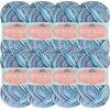 image:imageJubileeYarn Cotton Select Yarn  50gSkein Sport Weight  Blueberry Pie  4 Skeins024 Tidal Wave