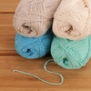 image:imageJubileeYarn Cotton Select Yarn  50gSkein Sport Weight  Blueberry Pie  4 SkeinsInspiration Assortment 88
