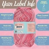 image:imageJubileeYarn Cotton Select Yarn  50gSkein Sport Weight  Blueberry Pie  4 SkeinsMultiBulk Pack