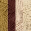 image:imageJubileeYarn Cotton Select Yarn  50gSkein Sport Weight  Blueberry Pie  4 SkeinsShades of Brown
