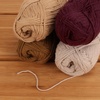 image:imageJubileeYarn Cotton Select Yarn  50gSkein Sport Weight  Blueberry Pie  4 SkeinsShades of Brown